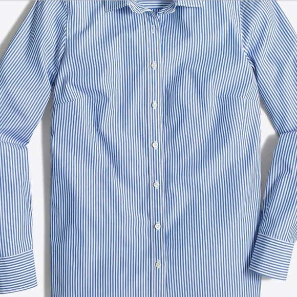 J. Crew Factory Striped Classic Button up Shirt - Picture 3 of 3